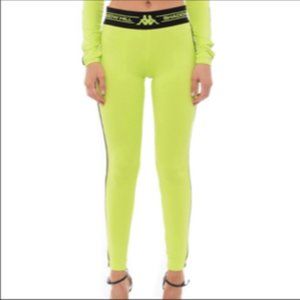Kappa x Shadow Hill Salber Acid Green Legging